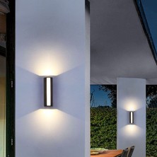 Full Reyon 3000K Günışığı 12 Watt LED Aplik, Iç ve Dış Mekan Duvar Aplik, Modern Armatür, Teras, Balkon Aplik