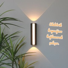 Full Reyon 3000K Günışığı 12 Watt LED Aplik, Iç ve Dış Mekan Duvar Aplik, Modern Armatür, Teras, Balkon Aplik