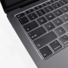 TEKNETSTORE Apple Macbook Air 2020 13 Inc A2179 ile Uyumlu Türkçe Q Klavye Slim Şeffaf Klavye Koruyucu Kılıf