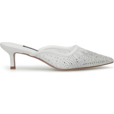 Nine West ADRED 4FX Beyaz Kadın Topuklu Terlik