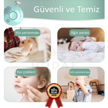 Yenidoğan Bebek Tırnak Törpüsü Pilli 6 Başlıklı Çocuk Tırnak Makası Manikür Set Bebek Bakım Tırnak Makası