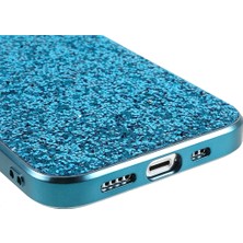 LRtools iPhone 14 Plus Elektrapan Çerçeve Glitter Sequins Telefon Kılıfı (Yurt Dışından)