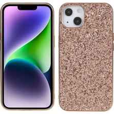 LRtools iPhone 14 Plus Elektrapan Çerçeve Glitter Sequins Telefon Kılıfı (Yurt Dışından)