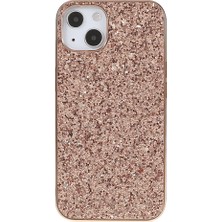 LRtools iPhone 14 Plus Elektrapan Çerçeve Glitter Sequins Telefon Kılıfı (Yurt Dışından)