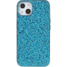 LRtools iPhone 14 Elektrokaplatma Tpu Frame Glitter Sequins Pc Arka Telefon Kılıfı (Yurt Dışından)