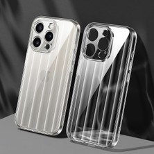 LRtools iPhone 15 Pro Dikey Stripes Pc+Tpu Clear Cover Telefon Kılıfı (Yurt Dışından)