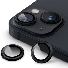 Etiget iPhone 13 Mini Kamera Koruyucu Lens Alüminyum Alışımlı Cam (Gece Yarısı)