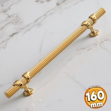 Badem10 Emir 160 mm Gold Altın Metal Kulp Mobilya Çekmece Mutfak Dolap Dolabı Kapak Kulpları Kulbu Kulpu