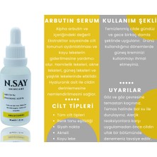 N.SAY Skincare Leke Karşıtı Arbutin Cilt Bakım Serumu Arbutin %2 Hyaluronic Acid 30 ml