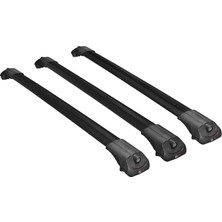 Fiat Sedici 2006-2013 Arası ile Uyumlu Ace-1 Ara Atkı Tavan Barı Siyah 3 Adet Bar