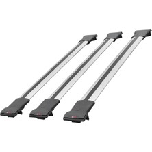 Drs Tuning Mercedes Gls-Class (X167) 2020 ve Sonrası ile Uyumlu Fly Model Ara Atkı Tavan Barı Gri 3 Adet Bar