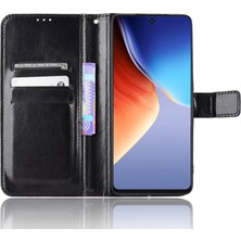 Hello-U Tecno Camon 19 4g Crazy Horse Doku Pu Deri + Tpu Stand Kapağı (Yurt Dışından)