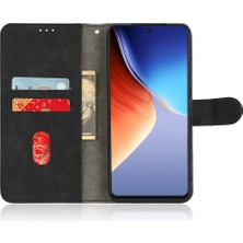 Hello-U Tecno Camon 19 4g Manyetik Toka Telefon Kapağı Pu Deri Cüzdan Standı Kılıf (Yurt Dışından)