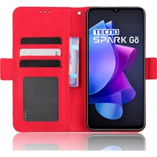 Hello-U Tecno Spark Go 2023 4g Pu Deri Standlı Flip Telefon Kapağı (Yurt Dışından)