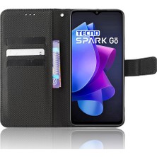 Hello-U Tecno Spark Go 2023 4g Flip Cüzdan Kılıf Pu Deri Standı Manyetik Telefon Kapağı (Yurt Dışından)