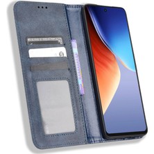 Hello-U Tecno Camon 19 4g Folio Flip Retro Pu Deri Cüzdan Kılıf (Yurt Dışından)