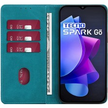 Hello-U Tecno Spark Go 2023 4g Standlı Deri Telefon Kılıfı Buzağı Dokusu Cüzdan Kapağı (Yurt Dışından)