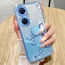 Hello-U Tecno Camon 19 Neo 4g Glitter Tpu Halka Kickstand Telefon Kapağı (Yurt Dışından)