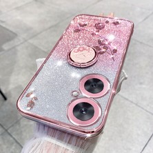 Hello-U Tecno Camon 19 Neo 4g Glitter Tpu Halka Kickstand Telefon Kapağı (Yurt Dışından)