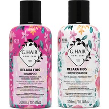 Ghair G.hair Relaxa Fios Şampuan 300 ml + Relaxa Fios Saç Kremi  300 ml