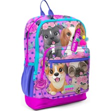 Coral High Kids Pembe Köpek Desenli Okul Sırt Çantası 23750