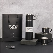 Doru Vacuum Flask 500ML Bardaklı Çelik Termos Seti
