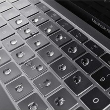 TEKNETSTORE Macbook Air 2023 15 Inc M2 A2941 Uyumlu Türkçe Q Klavye Slim Şeffaf Klavye Koruyucu Kılıf