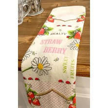 Cnr Garden 2'li Baskılı %100 Pamuk 30X50 cm El Yüz Mutfak Havlusu Yumuşak Desenli Su Emici Havlu
