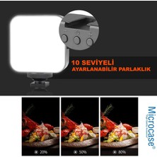 Microcase Şarjlı Ürün Çekim Işığı Rgb Softbox Fotoğraf Stüdyo Aydınlatması Cep Ledi - AL2890