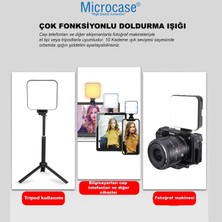 Microcase Şarjlı Ürün Çekim Işığı Rgb Softbox Fotoğraf Stüdyo Aydınlatması Cep Ledi - AL2890