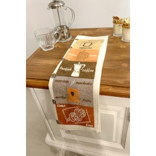 Cnr Garden 2'li Baskılı %100 Pamuk 30X50 cm El Yüz Mutfak Havlusu Yumuşak Desenli Su Emici Havlu