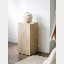 Oasis Stone Radiance Modern Lüks Traverten Kaide Sehpa