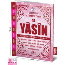 41 Yasin Çanta Boy Türkçe Okunuşlu Ve Mealli Pembe Kapak