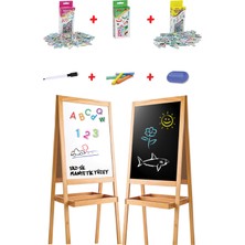 Diytoy Ahşap Yazı Tahtası Elif Ba Seti Manyetik Özellikli Çift Taraflı