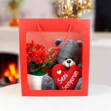 Platin Gift Seni Seviyorum Premium Çanta Kırmızı