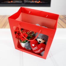 Platin Gift Seni Seviyorum Premium Çanta Kırmızı