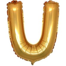 Kidspartim U Harf Altın Folyo Balon 40 Inc 100 cm