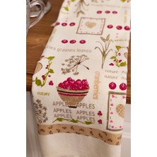 Cnr Garden 2'li Saçaklı Baskılı %100 Pamuk 40X60 cm El Yüz Mutfak Havlusu Yumuşak Desenli Su Emici Havlu