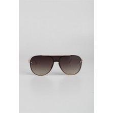 Max Polo Kahverengi Degrade UV400 Filtre Erkek Güneş Gözlüğü G24MP10525R02