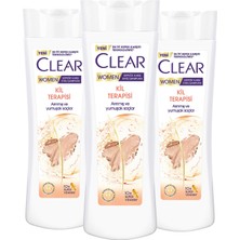 Clear Women Kepeğe Karşı Etkili Şampuan Kil Terapisi 350 ml x3