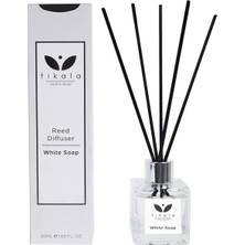 Tikala Bambu Çubuklu Oda Kokusu Beyaz Sabun 50 ml White Soap Reed Diffuser