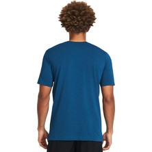 Under Armour 1383382-426 Curry Champ Mindset Tee Mavi Petrol Erkek Bisiklet Yaka Oversize T-Shirt