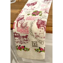 Cnr Garden 5'li Pamuklu Baskılı Havlu Seti 30X50 cm %100 Pamuk El Yüz Mutfak Havlusu Yumuşak Desenli Su Emici Set