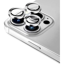 Etiget iPhone 12 Pro Kamera Koruyucu Lens Alüminyum Alışımlı Cam (gümüş)