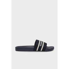 Tommy Hilfiger Logolu Düz Terlik Bayan Terlik FW0FW07845 Dw6