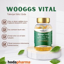 Woogss Vital Omega 3,6,9 Norveç Balık Yağı, Keten Tohumu Yağı, Aspir Yağı ve Vitamin E İçeren Takviye Edici Gıda