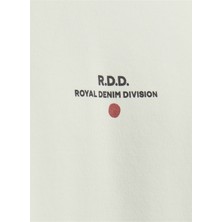 Jack & Jones Yuvarlak Yaka Kırık Beyaz Erkek T-Shirt Rddluca Tee S/s Crew Neck Noos