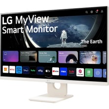 Lg Myview 27SR50F-W 27'' 60Hz  IPS Smart Monitör +  Logitech Pebble Keys 2 K380S Klavye