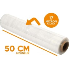 Tekno Trust 10 - 20 M Eşya Palet Streç Film 2kg 300MT 50CM 17 Mikron 1 Adet Promosyon Paketi