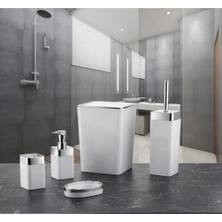 Altıntepe Dante Akrilik 5'li Banyo Seti Beyaz